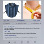 Detachable Shirt Collar Cotton Denim Lightweight Layering Accessory