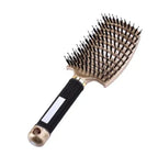 Detangling Hair Brush Bristle & Nylon Non-Slip Handle