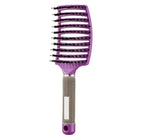Detangling Hair Brush Bristle & Nylon Non-Slip Handle
