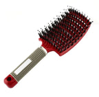 Detangling Hair Brush Bristle & Nylon Non-Slip Handle