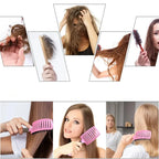 Detangling Hair Brush Bristle & Nylon Non-Slip Handle