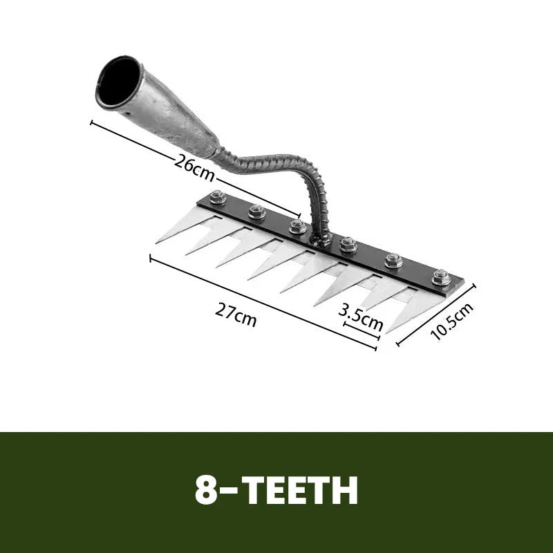 Dethatching Rake Head Carbon Steel Tines Interchangeable