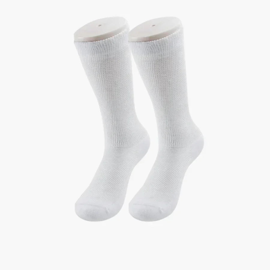 Diabetic Socks Seamless Antibacterial Cotton Reinforced Heel