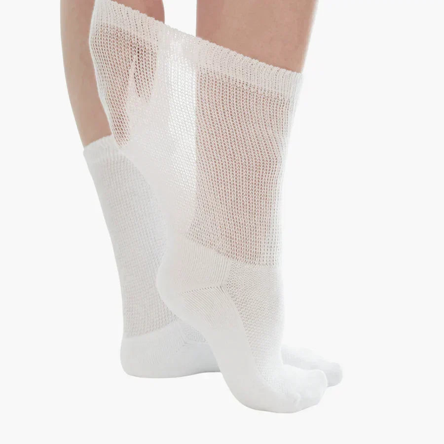 Diabetic Socks Seamless Antibacterial Cotton Reinforced Heel