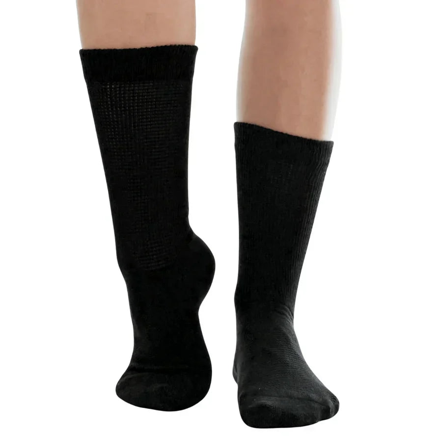 Diabetic Socks Seamless Antibacterial Cotton Reinforced Heel