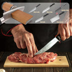 Diamond-Coated Roller & Magnetic Angle Guide Knife Sharpener