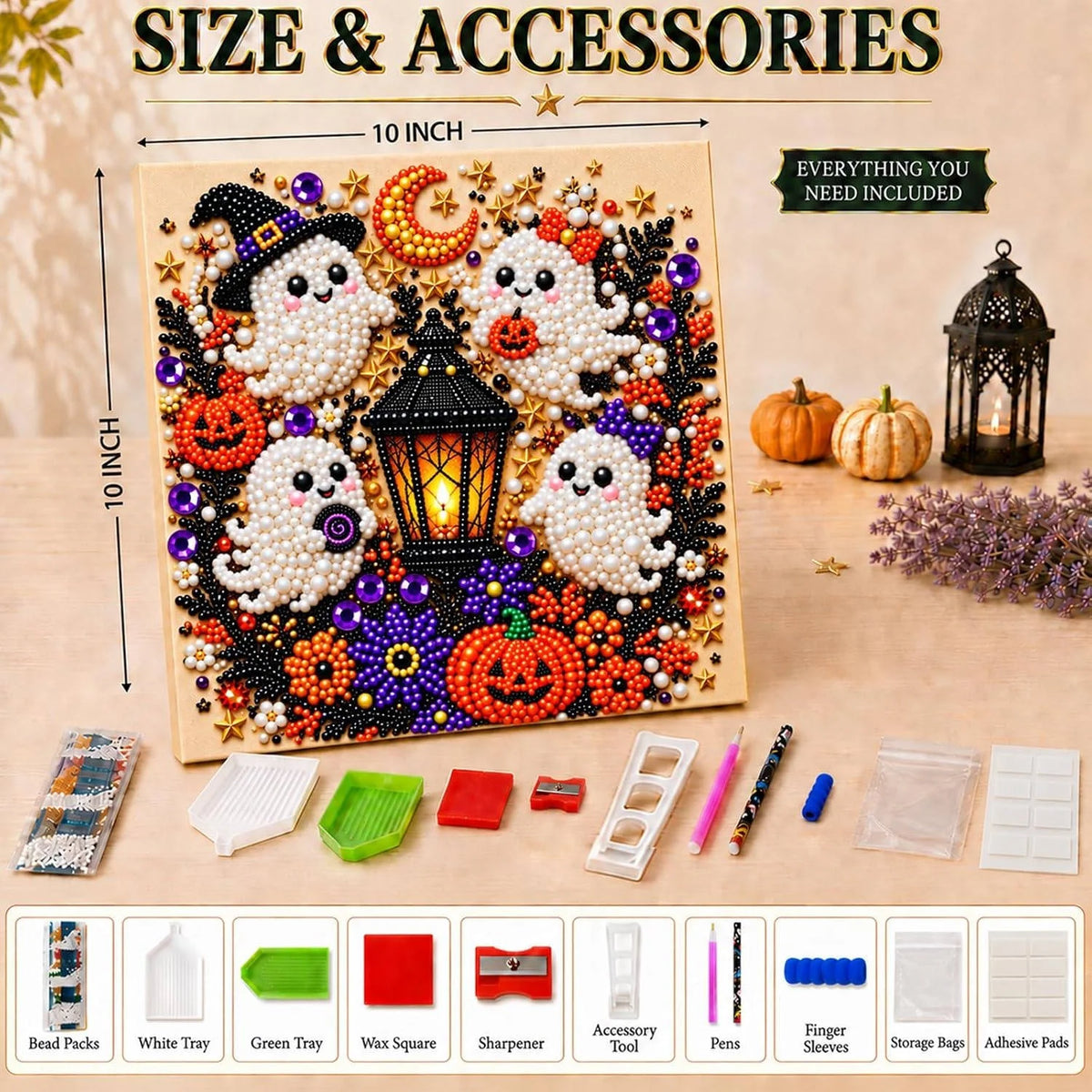 Diamond Painting Kit Pearl Beads Numbered Canvas