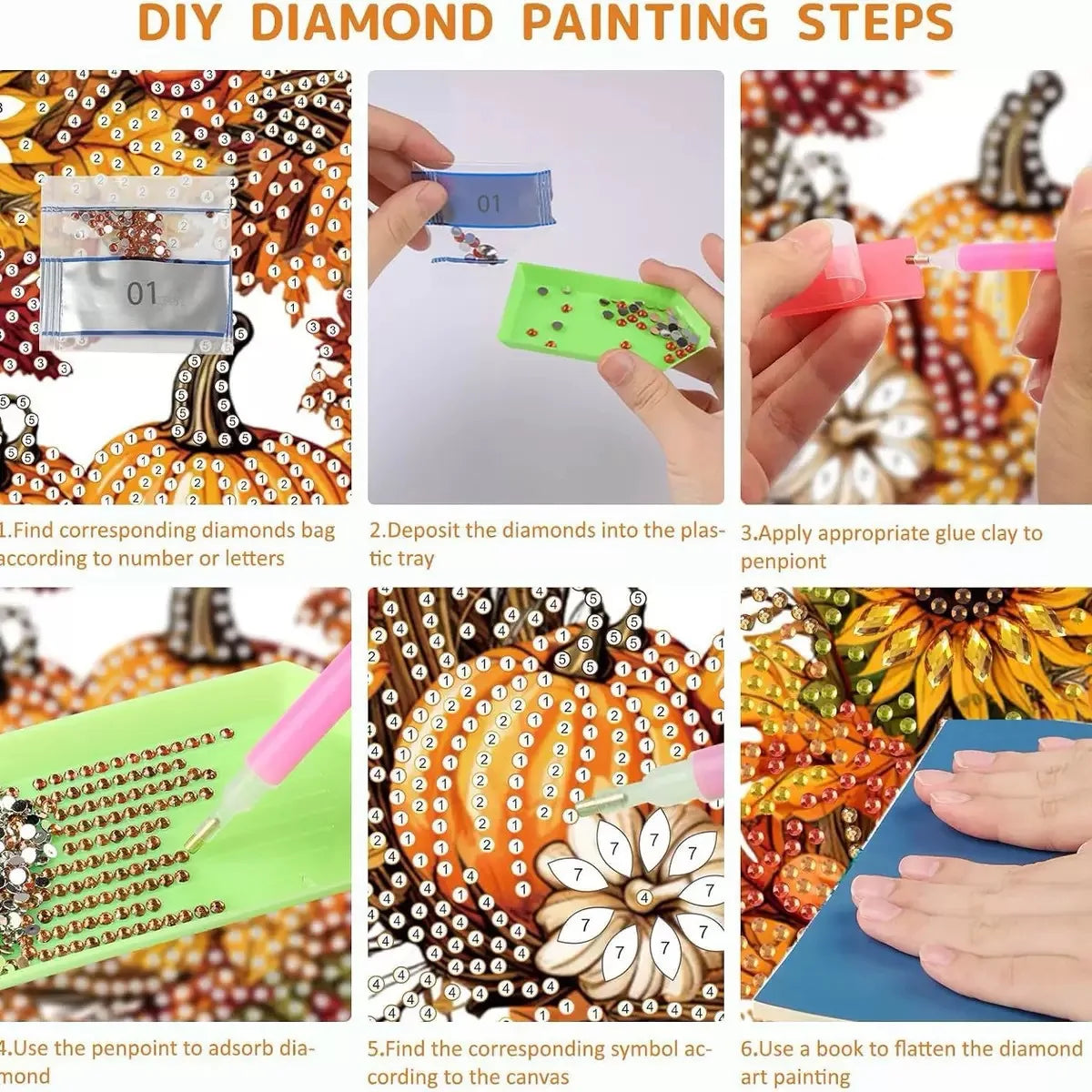 Diamond Suncatcher Kit Numbered Zones & Multi-Faceted Rhinestones