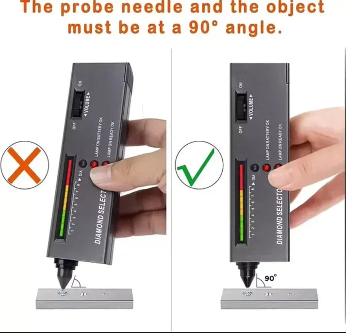 Diamond Tester Portable High-Sensitivity Probe LED & Audio