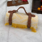 Diamond Weave Water-Resistant Picnic Blanket (71 x 71 in)
