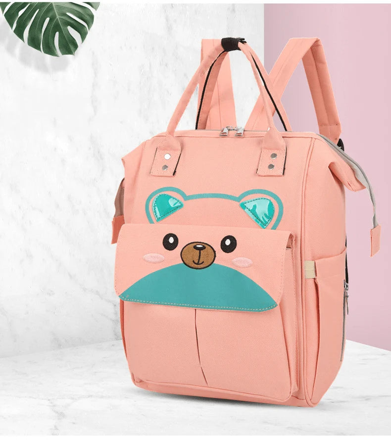 Diaper Backpack 55L Insulated Pockets & Stroller Clips
