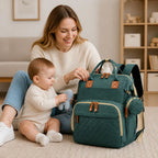 Diaper Backpack Fold-Out Bed & Changing Pad