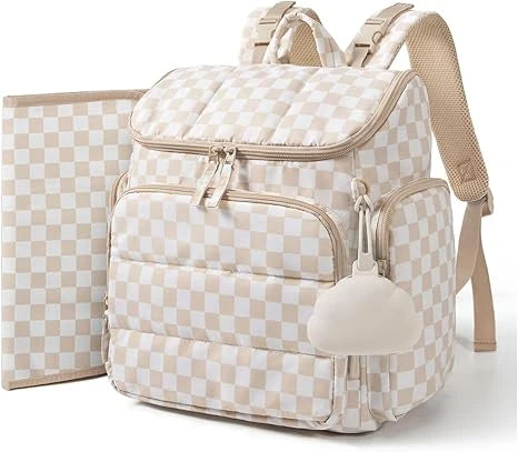 Diaper Backpack Insulated Bottle Pockets & Stroller Loops