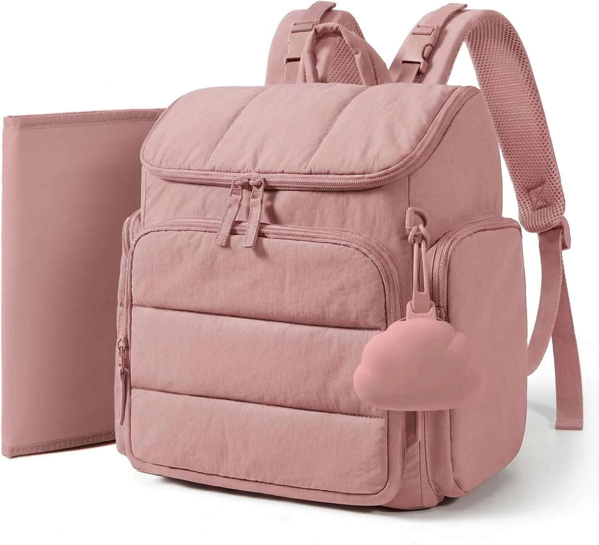 Diaper Backpack Insulated Bottle Pockets & Stroller Loops