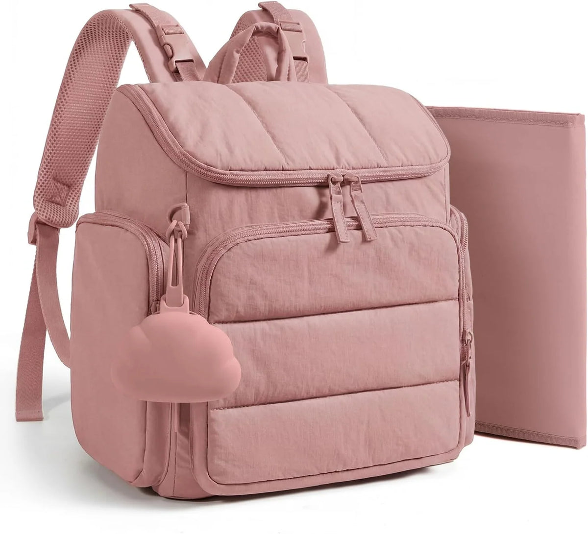 Diaper Backpack Insulated Bottle Pockets & Stroller Loops
