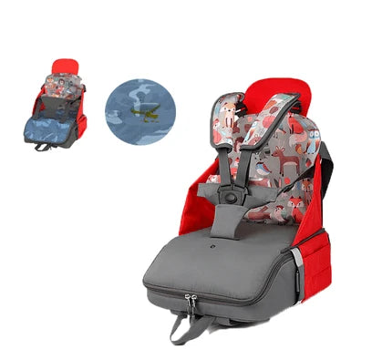Diaper Bag Fold-Out Seat Supports 44 Lbs Water-Repellent