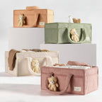 Diaper Caddy Organizer Plush Sherpa Adjustable Dividers