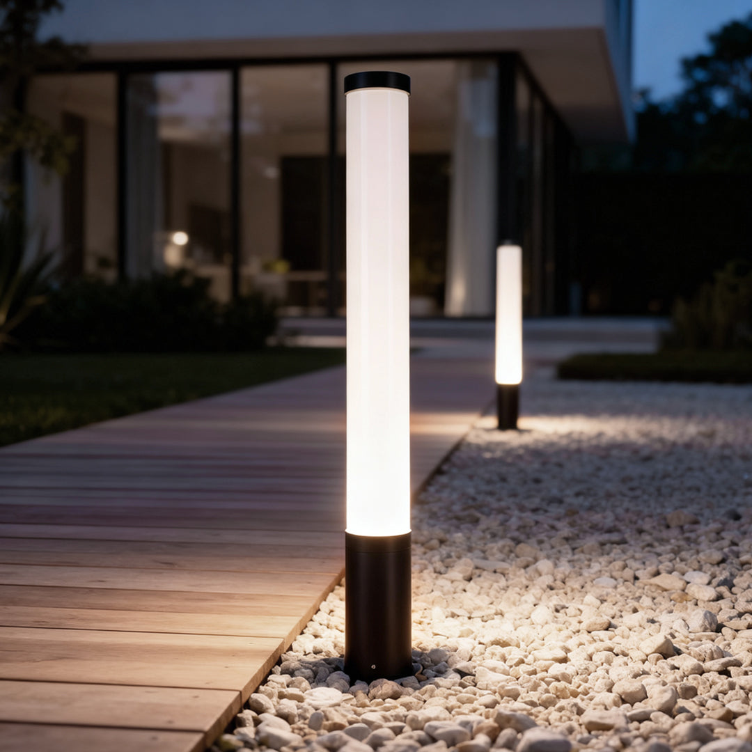 Die-Cast Aluminum 360° LED Tube Path Light (IP65, 3 Heights)