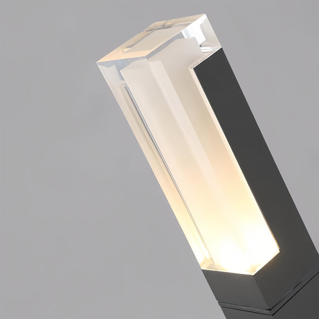 Die-Cast Aluminum Hollow Cube Integrated LED Bollard Light
