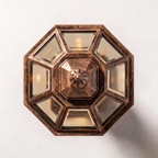 Die-Cast Aluminum Octagonal Solar & Hardwired Outdoor Pillar Light