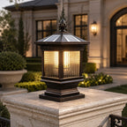 Die-Cast Aluminum Solar & Hardwired Post Cap Light (IP55 Waterproof)