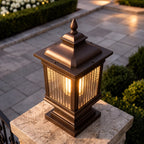 Die-Cast Aluminum Solar & Hardwired Post Cap Light (IP55 Waterproof)
