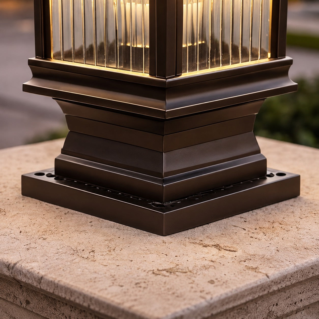 Die-Cast Aluminum Solar & Hardwired Post Cap Light (IP55 Waterproof)