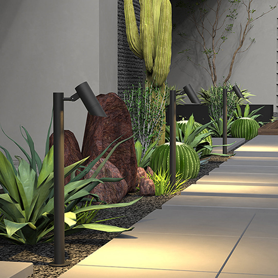 Die-Cast Aluminum Spike-Mount Warm White LED Path Light