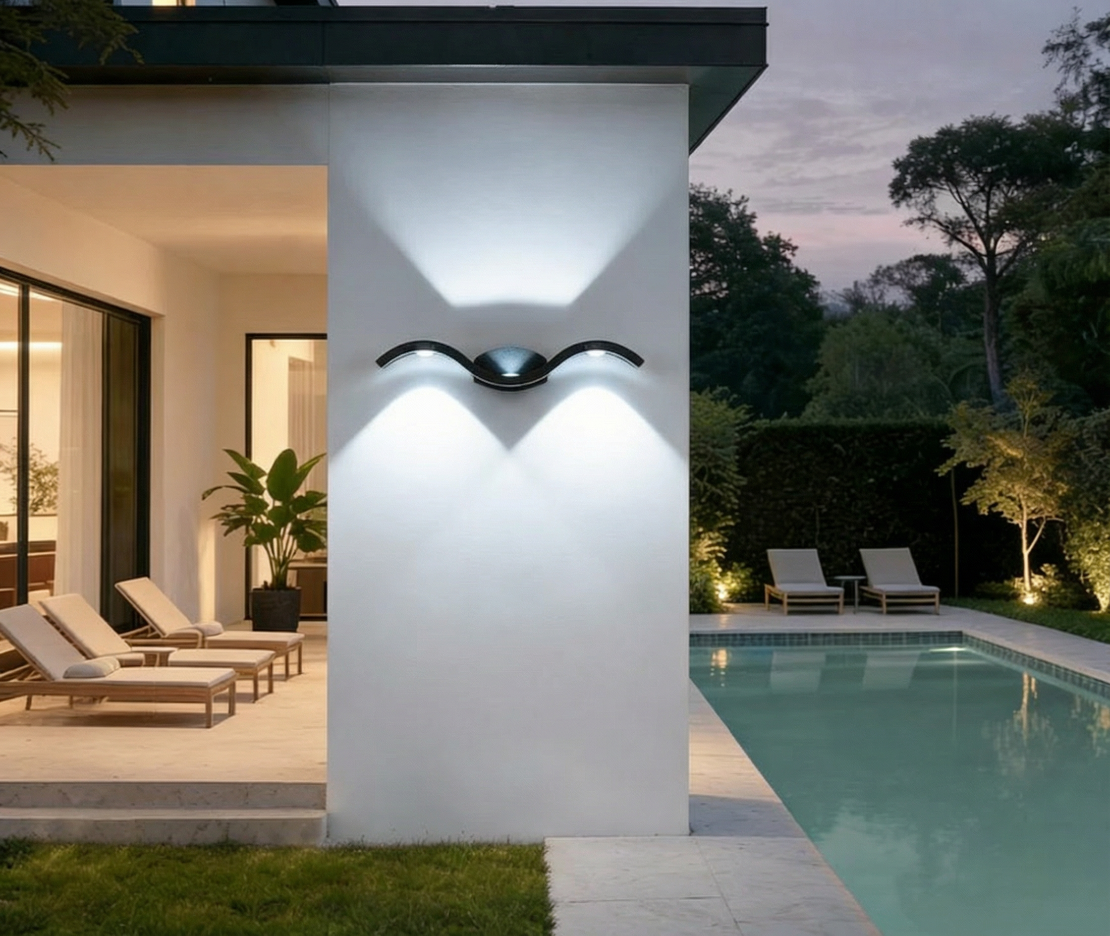 Die-Cast Aluminum Up-Down Integrated LED Outdoor Wall Light