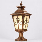 Die-Cast Aluminum Victorian Solar & Hardwired Fence Post Light