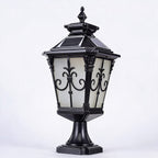 Die-Cast Aluminum Victorian Solar & Hardwired Fence Post Light