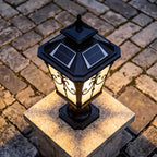 Die-Cast Aluminum Victorian Solar & Hardwired Fence Post Light