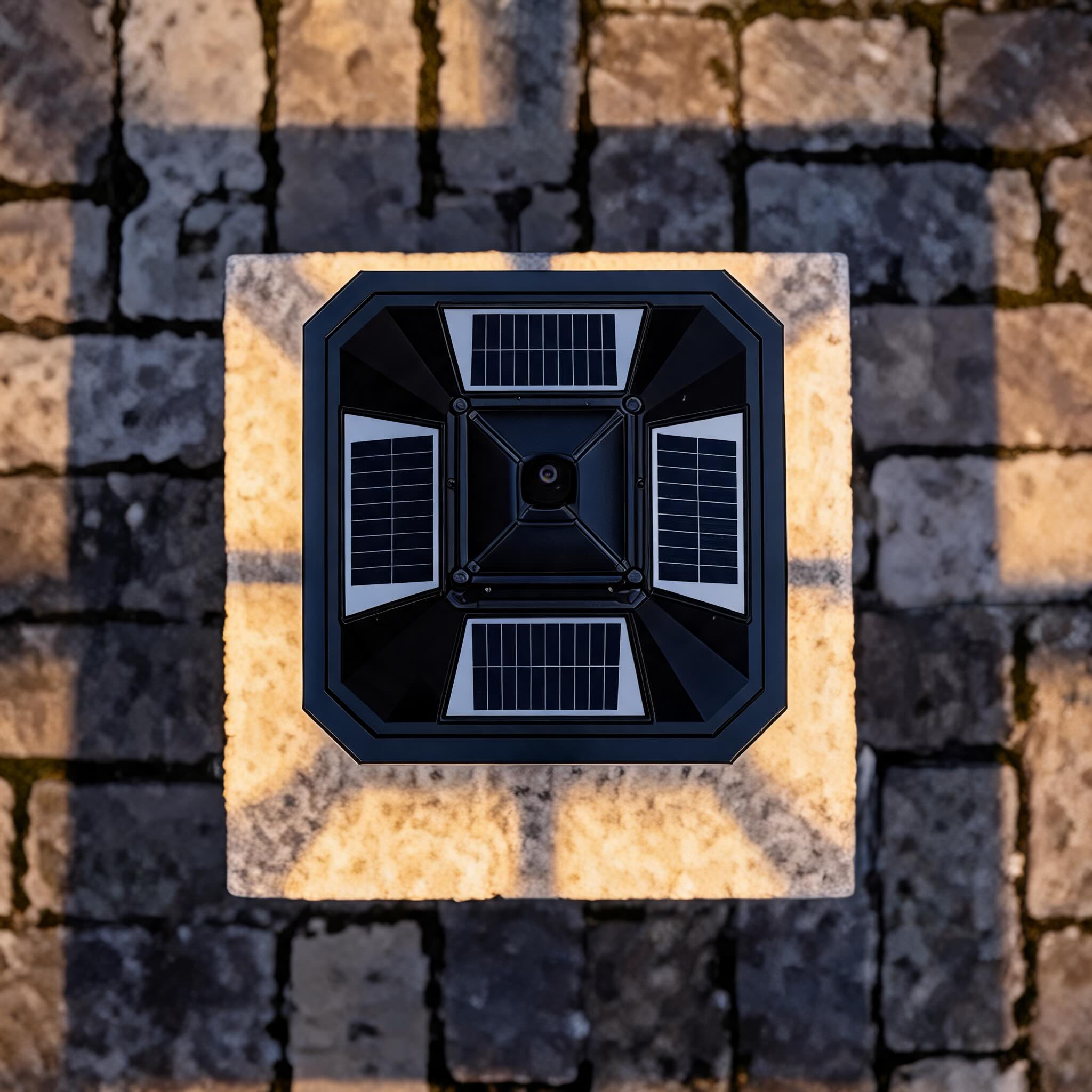 Die-Cast Aluminum Victorian Solar & Hardwired Fence Post Light