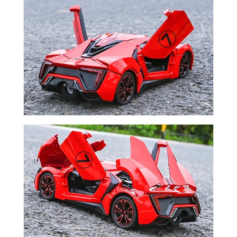 Die-Cast Model Car 1:24 Scale Openable Doors & Hood