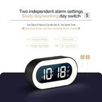 Digital Alarm Clock 5.7-Inch LED Dimmable Warm Night Light