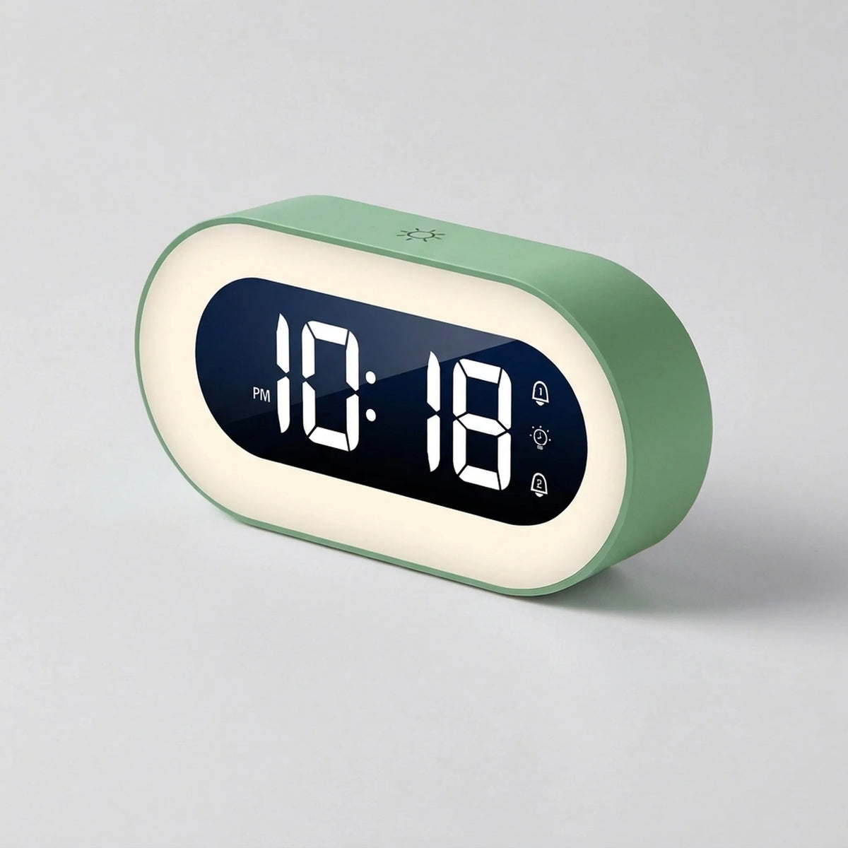 Digital Alarm Clock 5.7-Inch LED Dimmable Warm Night Light