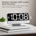 Digital Alarm Clock Battery Backup & Phone Charger