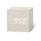Digital Alarm Clock Compact LED Display USB & Battery
