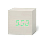 Digital Alarm Clock Compact LED Display USB & Battery