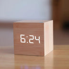 Digital Alarm Clock Compact LED Display USB & Battery
