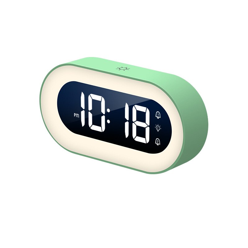 Digital Alarm Clock Dimmable Night Light & Soothing Sounds