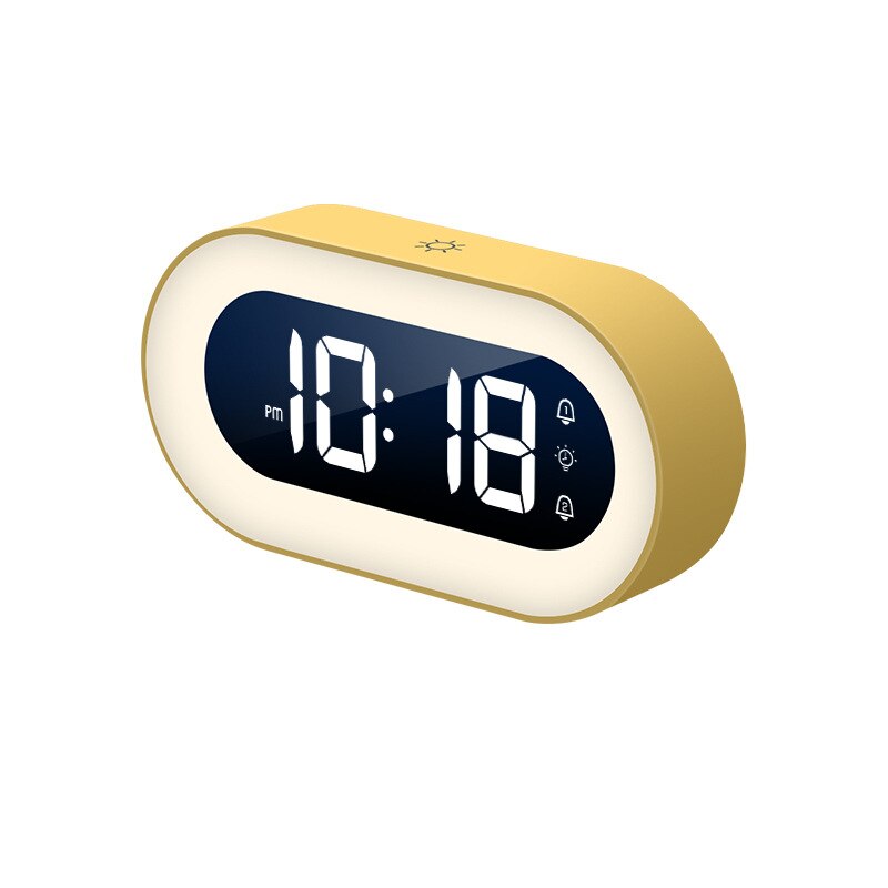 Digital Alarm Clock Dimmable Night Light & Soothing Sounds