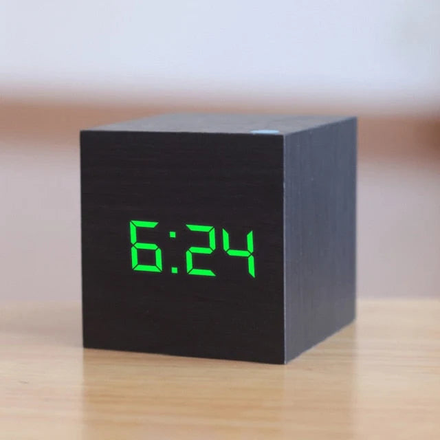 Digital Alarm Clock Voice-Activated LED Cube