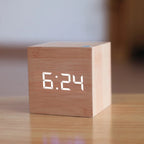 Digital Alarm Clock Voice-Activated LED Cube