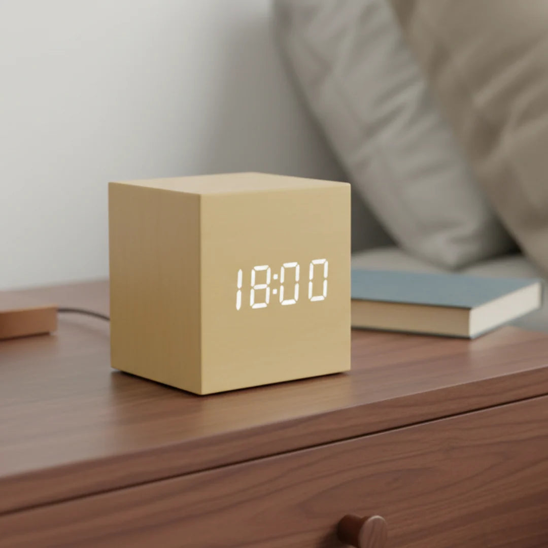 Digital Alarm Clock Voice-Activated LED Cube