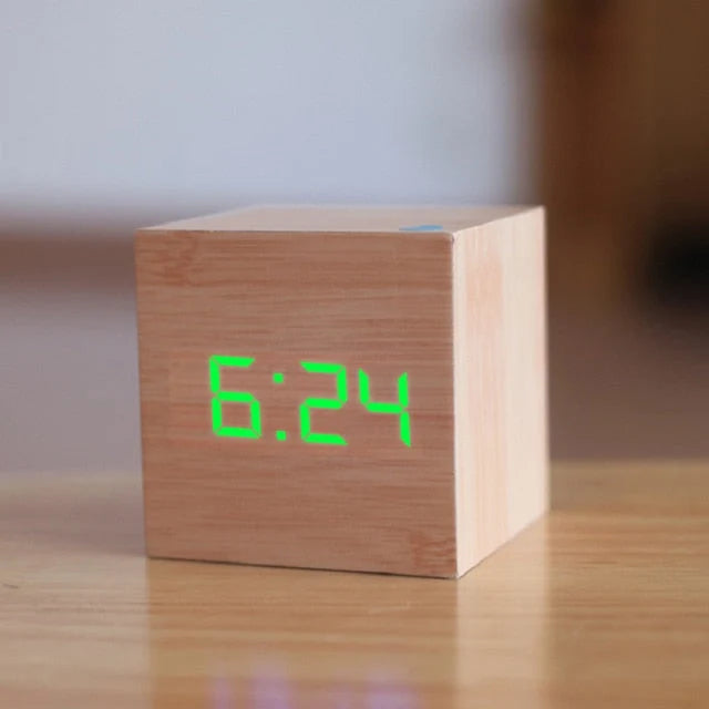 Digital Alarm Clock Voice-Activated LED Cube