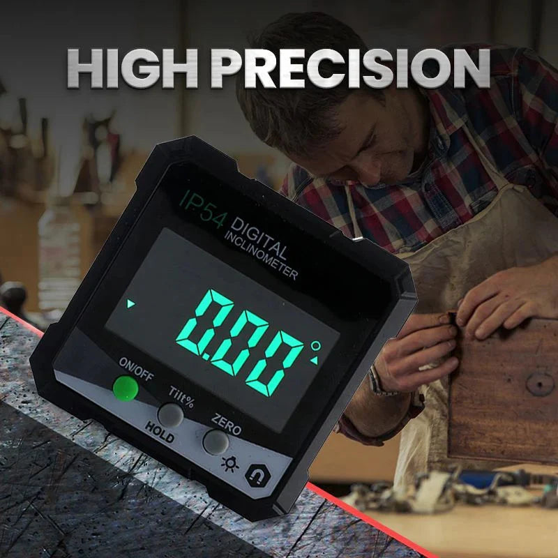 Digital Angle Finder 0.2° Accuracy Bright LCD Magnetic Base