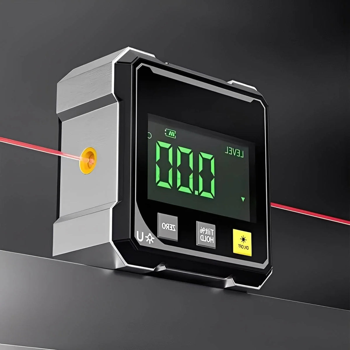 Digital Angle Finder 0.2° Accuracy Quad-Side Magnetic LED