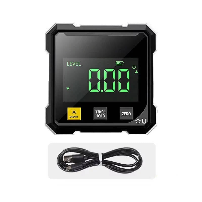 Digital Angle Finder 0.2° Accuracy Quad-Side Magnetic LED