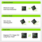 Digital Angle Finder 0.2° Accuracy Quad-Side Magnetic LED